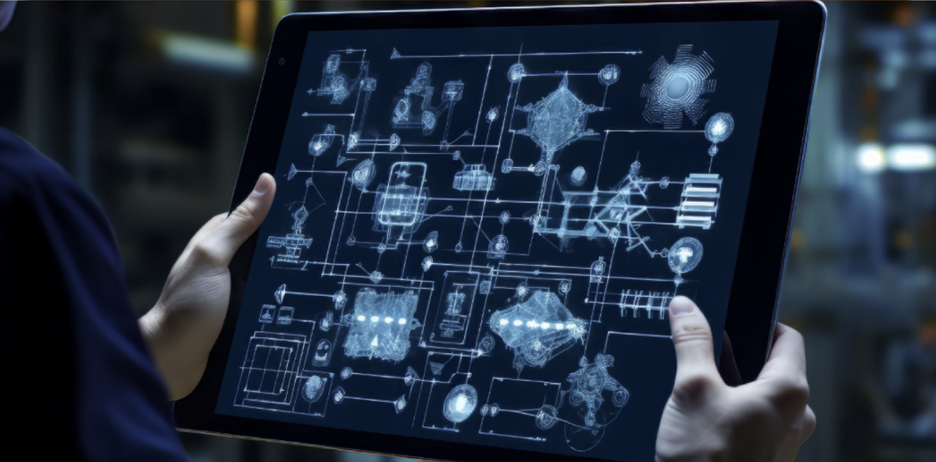 Tablet controlling IoT sensors and data collection