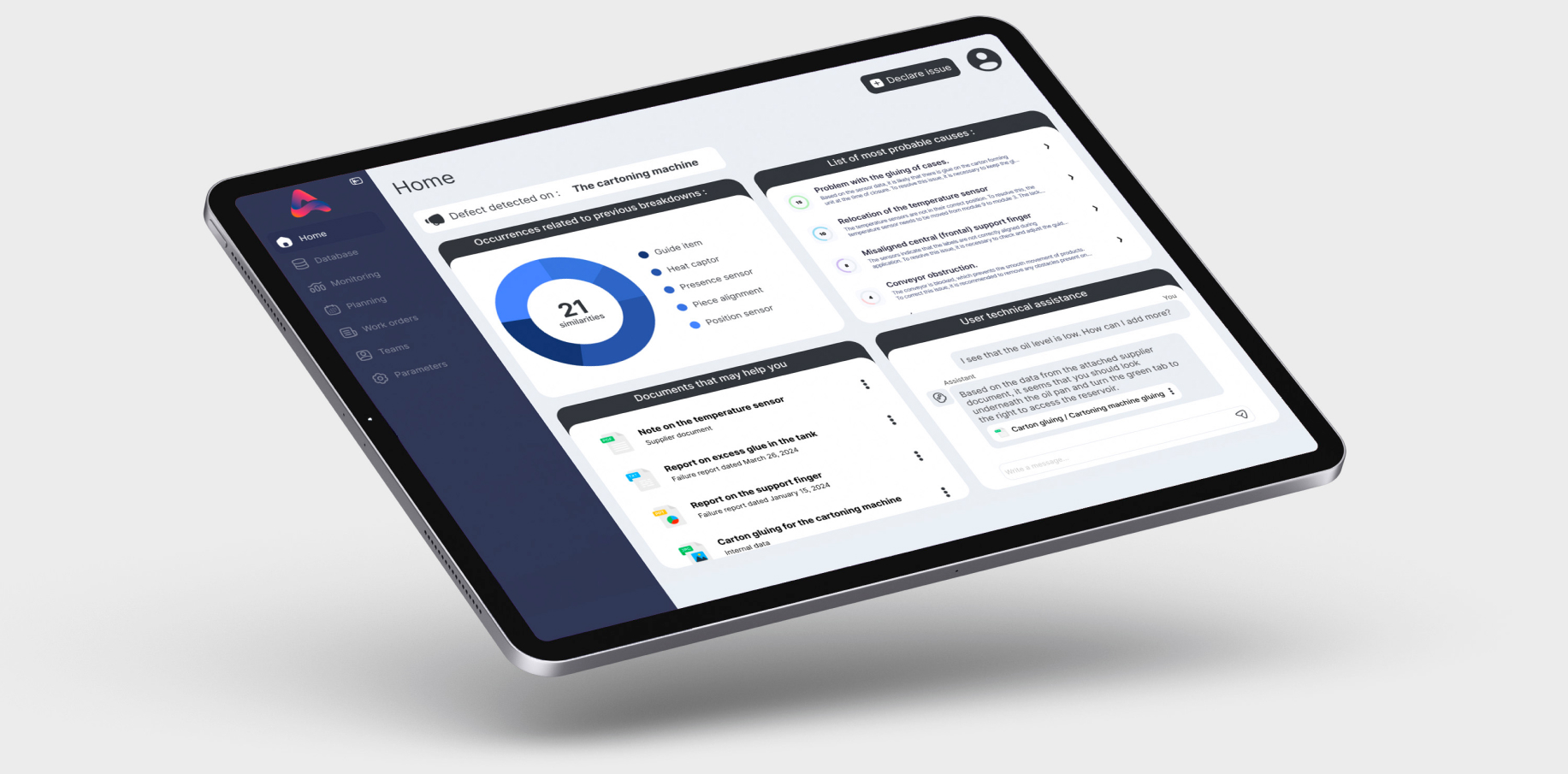 mockup of our platform